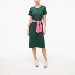J Crew Factory T-Shirt Dress Size M Green